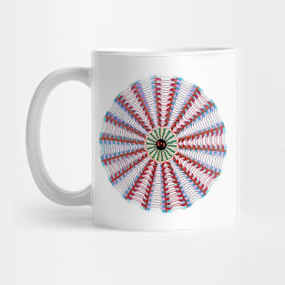 Handmade colored mandala pattern drawing art Mug